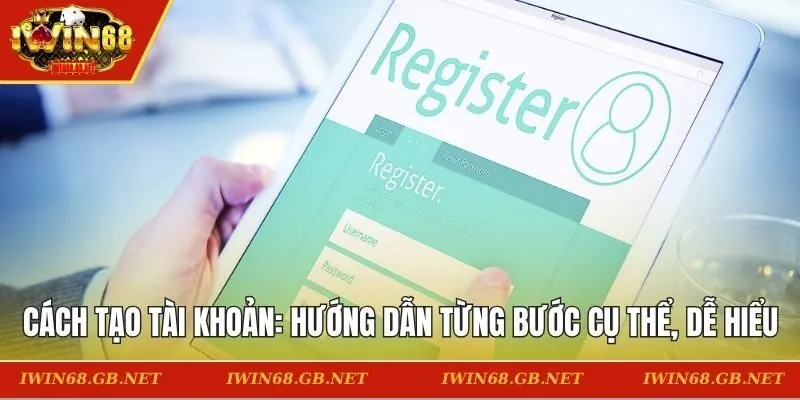 Cách tạo tài khoản được hướng dẫn từng bước cụ thể và dễ hiểu