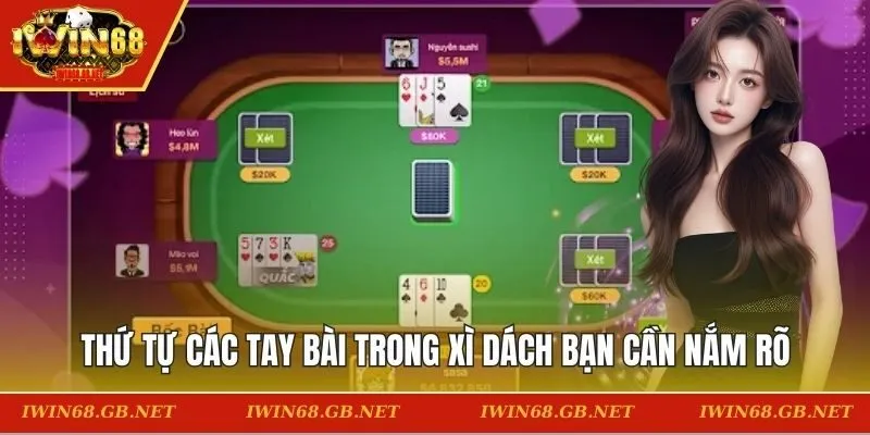 Thứ tự các tay bài trong xì dách